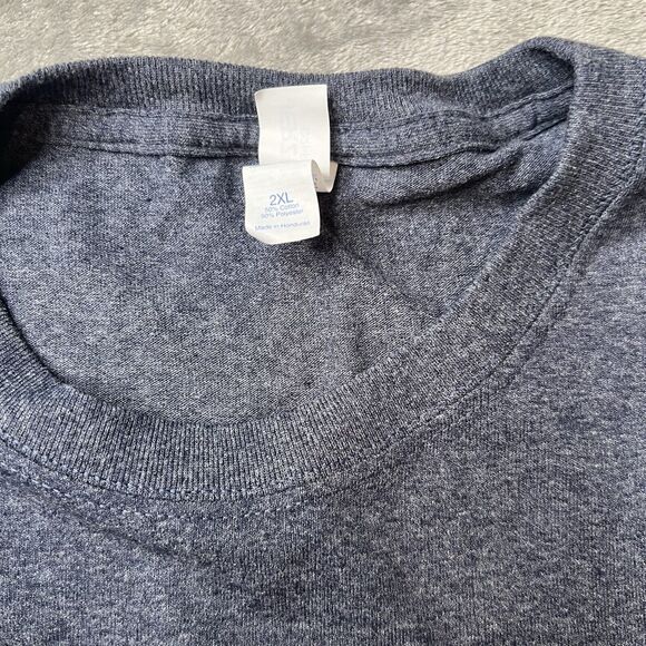 Deer Bear Beer Shirt Men’s 2XL Gray Yellow Graphic Tee Short Sleeve Hunting - Picture 3 of 6